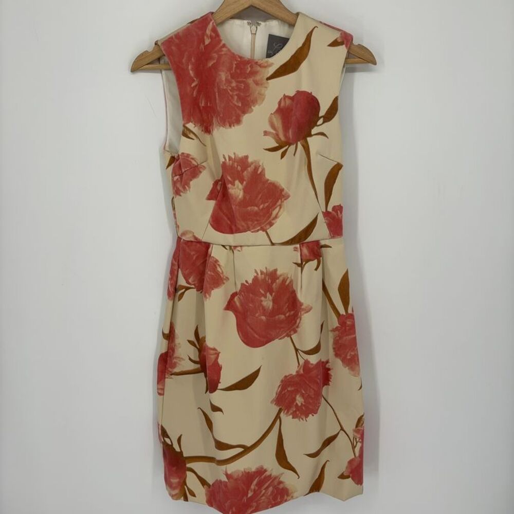 Lela Rose Floral Mini Dress